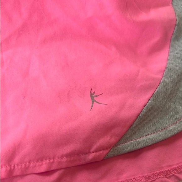 Danskin Pink and Gray Athletic Shorts Lightweight Elastic Waist - Picture 3 of 5